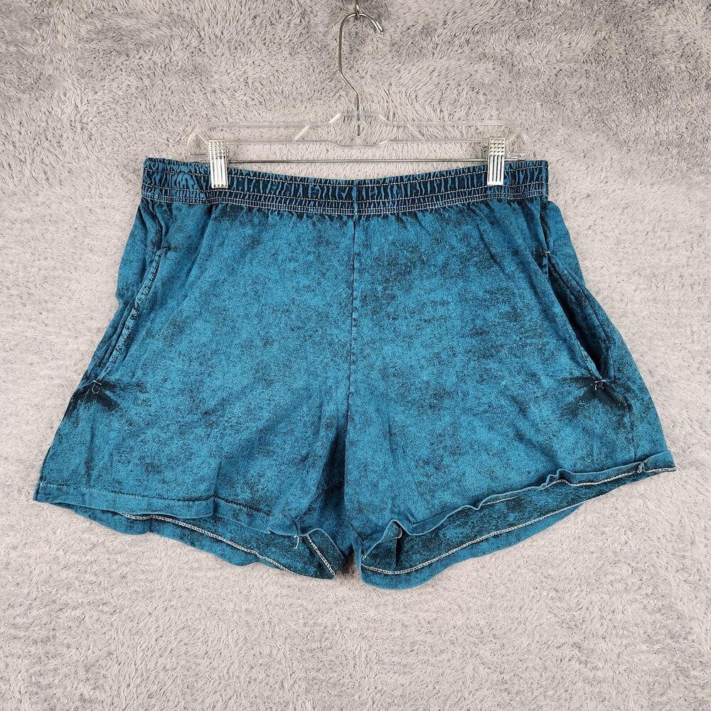 Vintage Fruit Of The Loom Mens 30 Blue Acid Wash Summer Casual Lounge 90s Retro